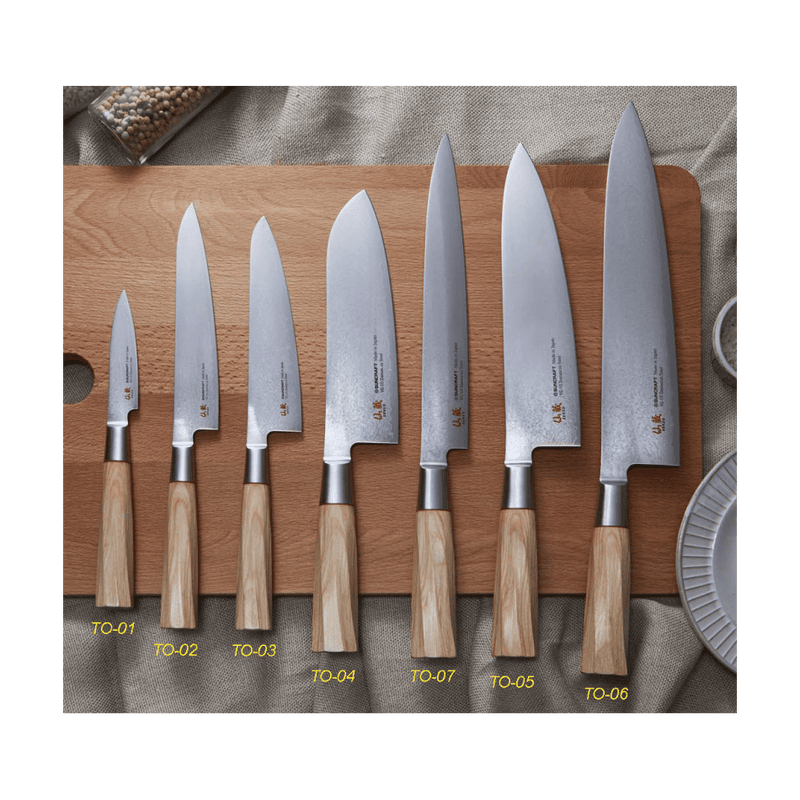 Japanilaiset kokkiveitset gyuto puisilla kahvoilla – Veitsikauppa