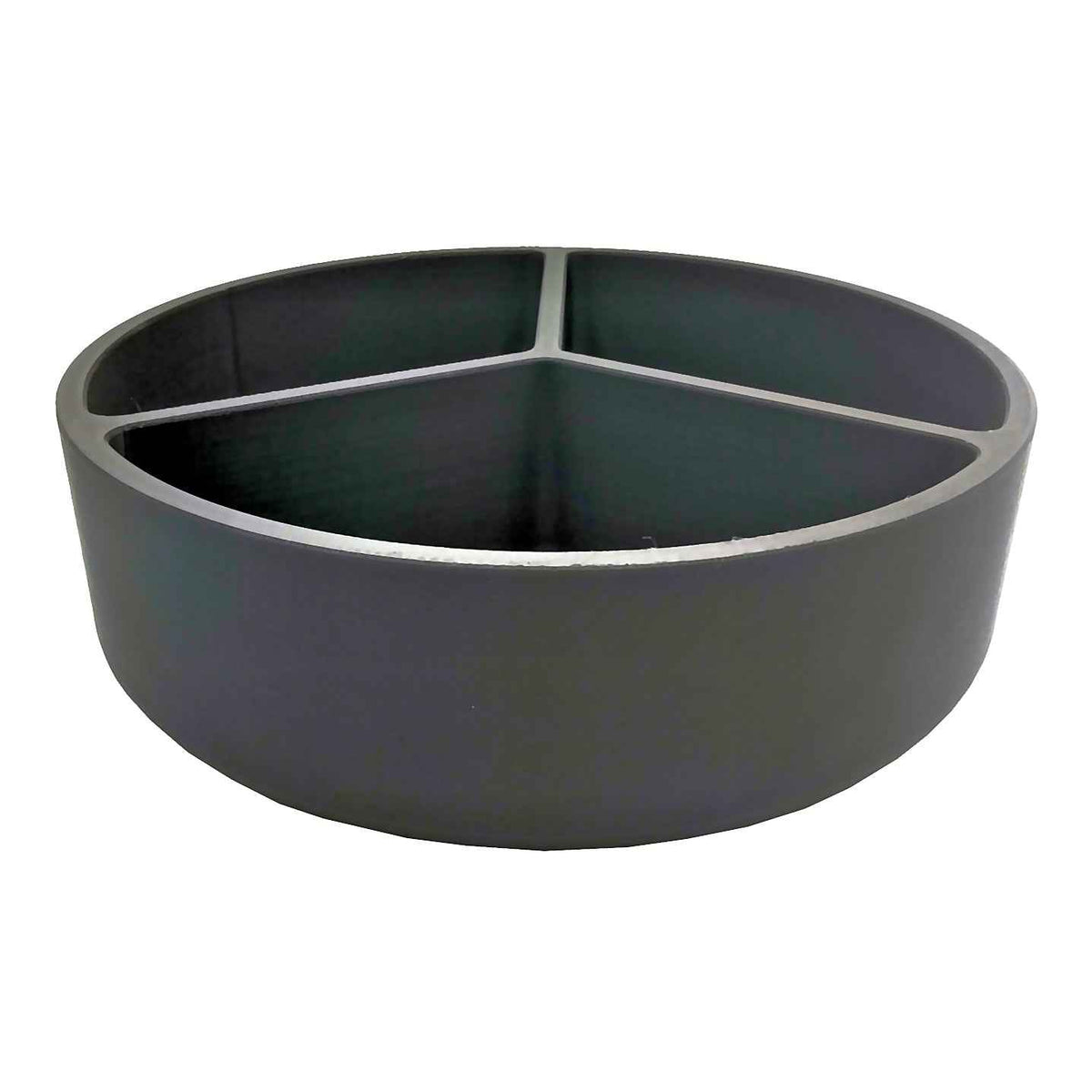 Kolmilokero tarjotin jakajilla, musta tarjoiluastia 20 x 6,5 cm, ihanteellinen toimistotarvikkeiden tai korujen järjestämiseen.