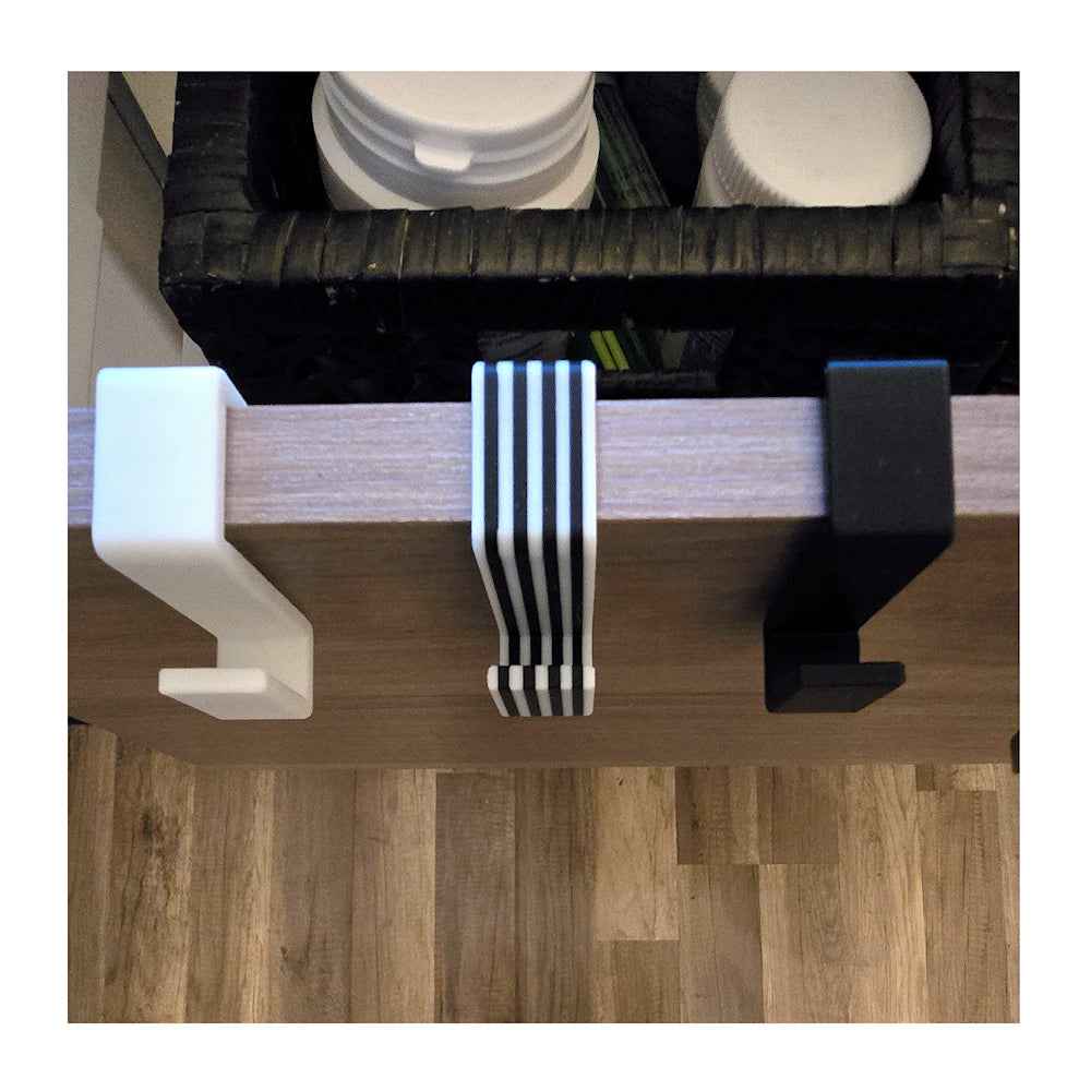 Ripustin 2kpl Siirrettävä - Siirrettävät ripustinkoukut kaapin oven reunassa, monivärinen valikoima, suomalainen ekologinen valmistus