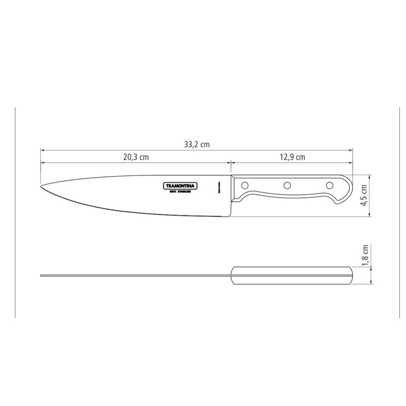 Tramontina Polywood Kokkiveitsi, 20,5 cm