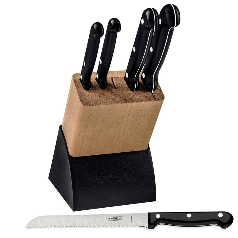 Tramontina veitsitukki ja veitsi erikseen