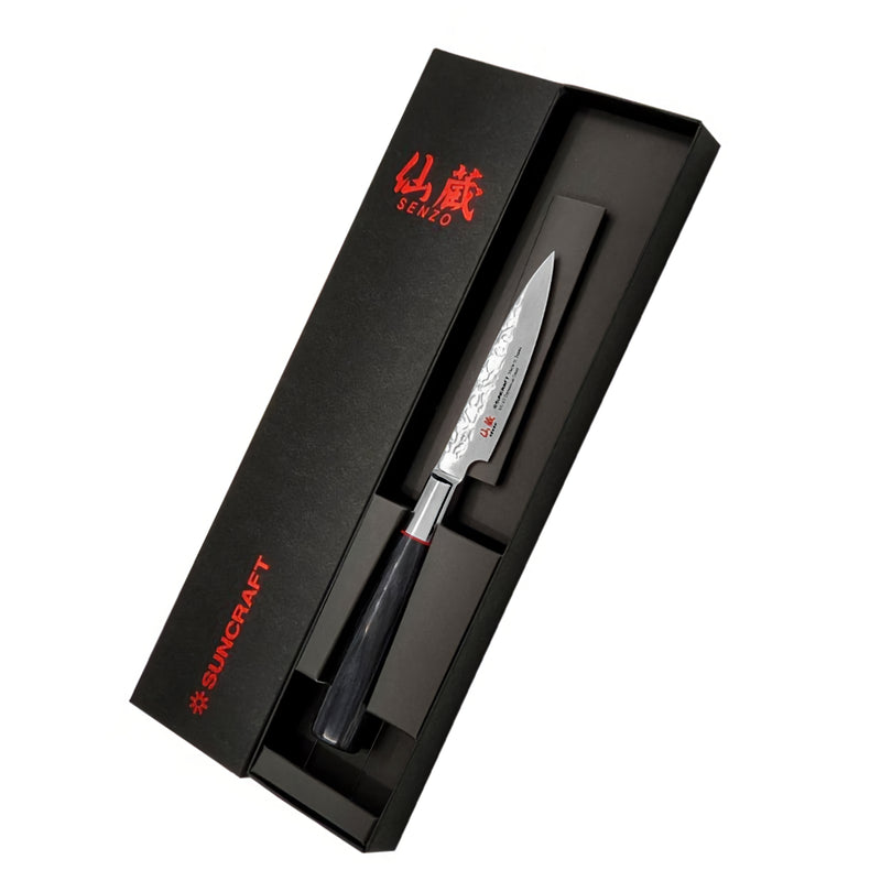 Suncraft Senzo  Damascus Classic Kuorimaveitsi 8 cm