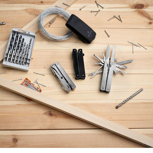 Victorinox Swiss Tool MX One-Hand Silver Taskutyökalu, linkkuveitsi