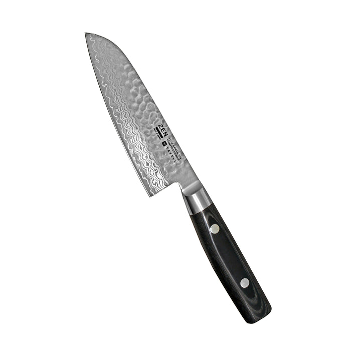 Yaxell Zen Santokuveitsi - Parhaat japanilaiset veitset, 16,5 cm damascus-terä, ergonominen kahva, keittiöveitsi japanilaisella laadulla.