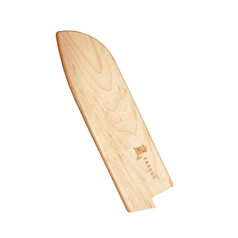 Yaxell puinen teräsuoja kiritsukeveitselle 20 cm, vaaleaa puuta ja magneettikiinnitys, veitsien säilytykseen ja suojaukseen.