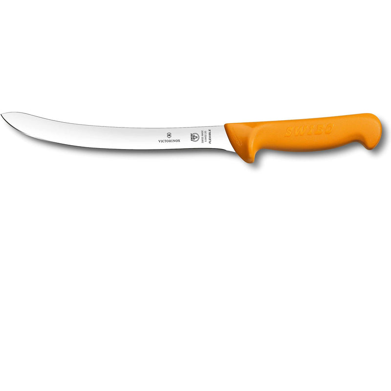 Victorinox Swibo Filetti Kaareva 20 cm - fileointiveitsi kaarevalla terällä ja liukumattomalla kahvalla, täydellinen liha- ja kalankäsittelyyn.