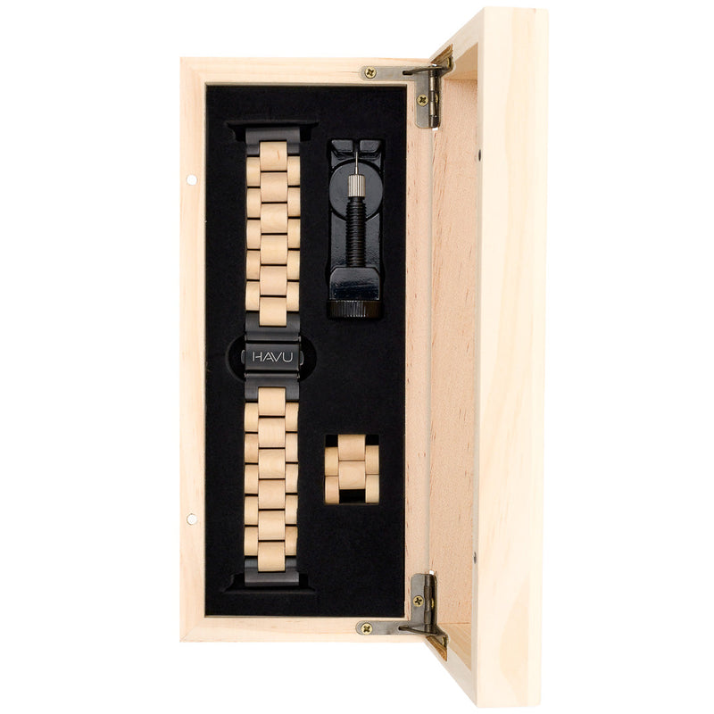 Puinen ranneke, koivu (20mm, 22mm)