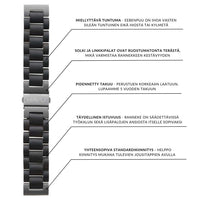 Puinen ranneke, eebenpuu (22mm)