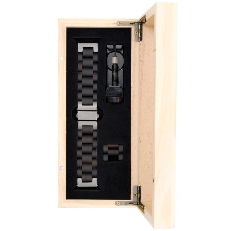 Puinen ranneke, eebenpuu (22mm)