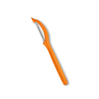 Victorinox Yleiskuorija oranssina, ergonominen kahva ja terävä terä. Soveltuu keittiöön hedelmien ja vihannesten kuorimiseen.
