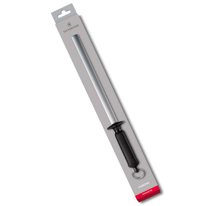 Victorinox Timanttipuikko Ovaali - 26 cm pakkauksessa. Korkealaatuinen käsiteroitin keittiöön, tehokas ja helppokäyttöinen veitsenteroitin.