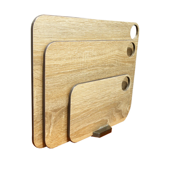 Arcos Puukuitu Leikkuulauta ja Teline, Setti, Puukuvio, 4 osaa