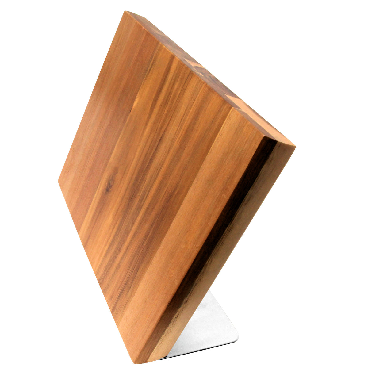 Dorre Veitsimagneetti Akasia XL - Tyylikäs ja tilava veitsien säilytysratkaisu akasiapuusta, modernilla metallijalustalla keittiöön.