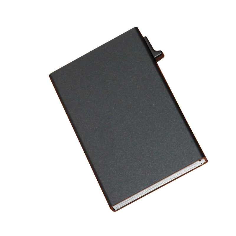 Musta Rfid-alumiininen korttilompakko, 6-8 kortille