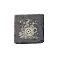 Veitsikauppa lasinalunen kivi, 10 x 10 cm, koristeellinen glögi-kuvio