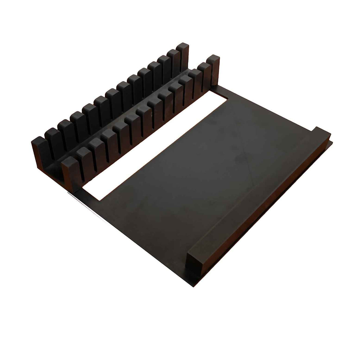 Veitsiteline vetolaatikkoon 13 veitselle, GN-yhteensopiva PETG-materiaalista, tyhjänä ilman veitsiä, suunniteltu ammattikeittiöihin.