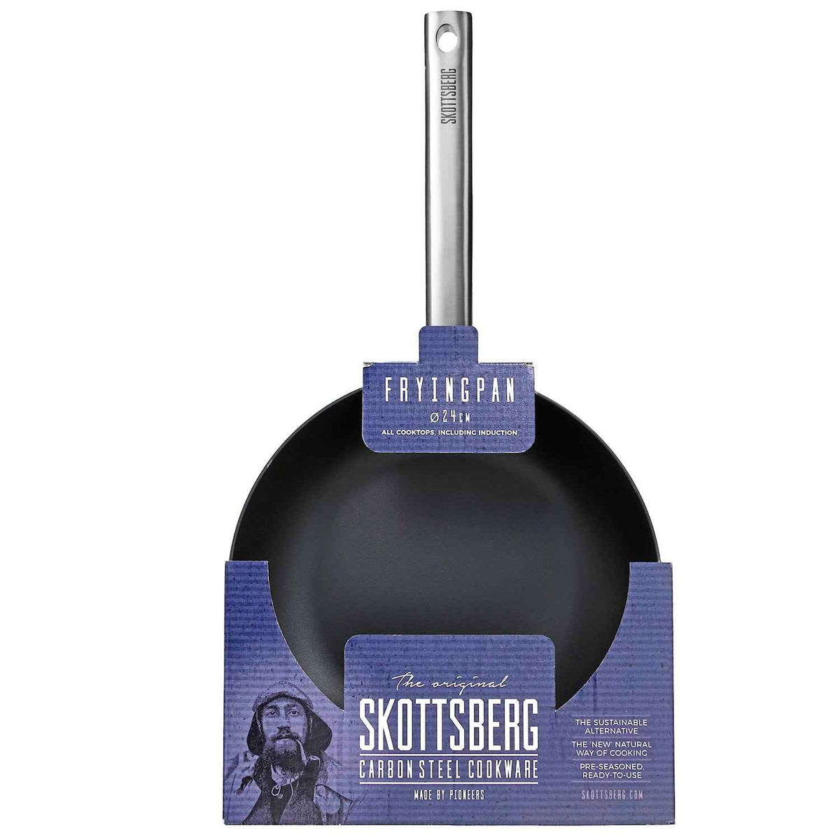 Skottsberg Paistinpannu, Hiilteräs, 24 cm