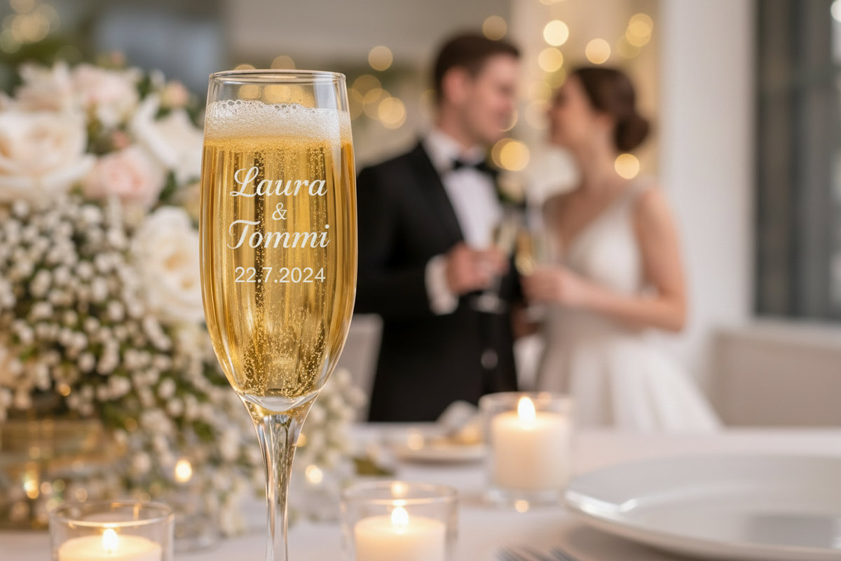 Moda Sampanjalasi 16,5 cl,  Kaiverruksella 2 kpl