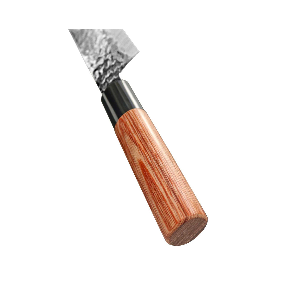 Kanetsune Seki KC-950 kokkiveitsen ergonominen puukahva, sileä ja kestävä ote vaativaan ruoanlaittoon.