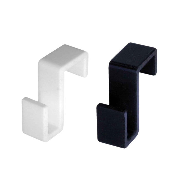 Ripustin 2kpl Siirrettävä - Siirrettävä ripustin koukku valkoisena ja mustana, valmistettu Suomessa 3D-tulostamalla ekologisista materiaaleista