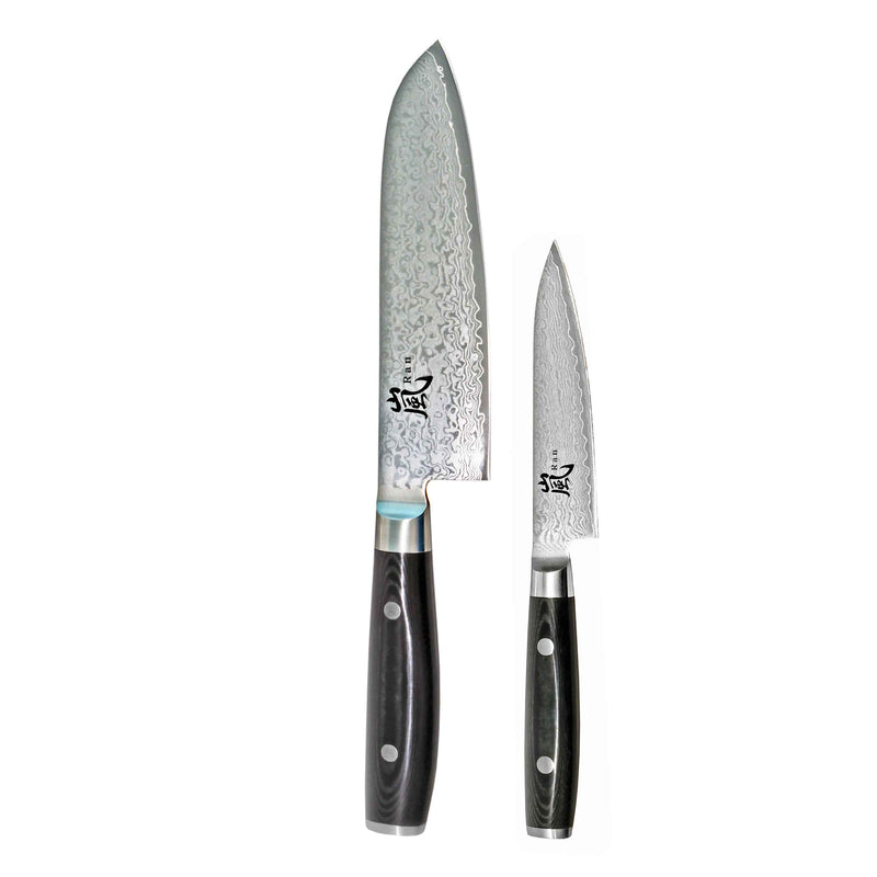 Yaxell Ran Santoku veitsisetti, kaksi veistä