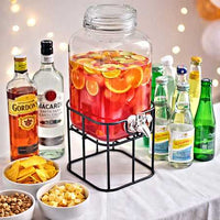 Lasinen juoma-annostelija hanalla 3,6 l