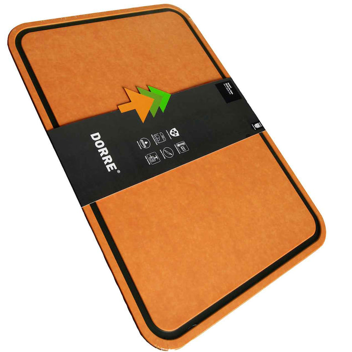 Dorre Sami puukuituinen leikkuulauta, keskikokoinen malli mustilla reunoilla. Kestävä ja antibakteerinen keittiötarvike päivittäiseen käyttöön.