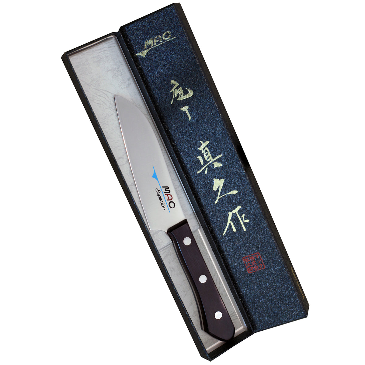 MAC Superior kuorimaveitsi SK-40 10 cm lahjapakkauksessa, musta laatikko