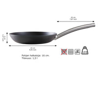 Skottsberg Paistinpannu, Hiilteräs, 24 cm