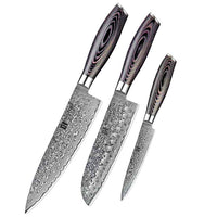 Xinzuo Ya Damascus Veitsisetti, 3 osaa