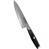 Yaxell Super Gou Ypsilon kokkiveitsi - Tehokas 20 cm veitsi, Damaskusterä ja ergonominen kahva, huippuluokan keittiöveitsi vaativaan käyttöön.