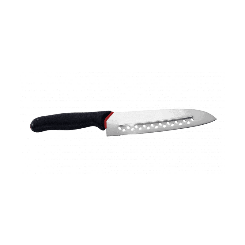 Santoku kokkiveitsi Giesser 19 cm, teräkevennys ja tasapainoinen muotoilu takaavat tarkan leikkuun ja mukavan otteen.