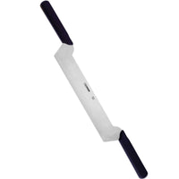 Giesser Juustoveitsi 26 cm - Kaksoiskahva | Ergonominen, kromi-molybdeeniteräksinen terä ja mustat ergonomiset kahvat suurten juustopalojen leikkaamiseen.