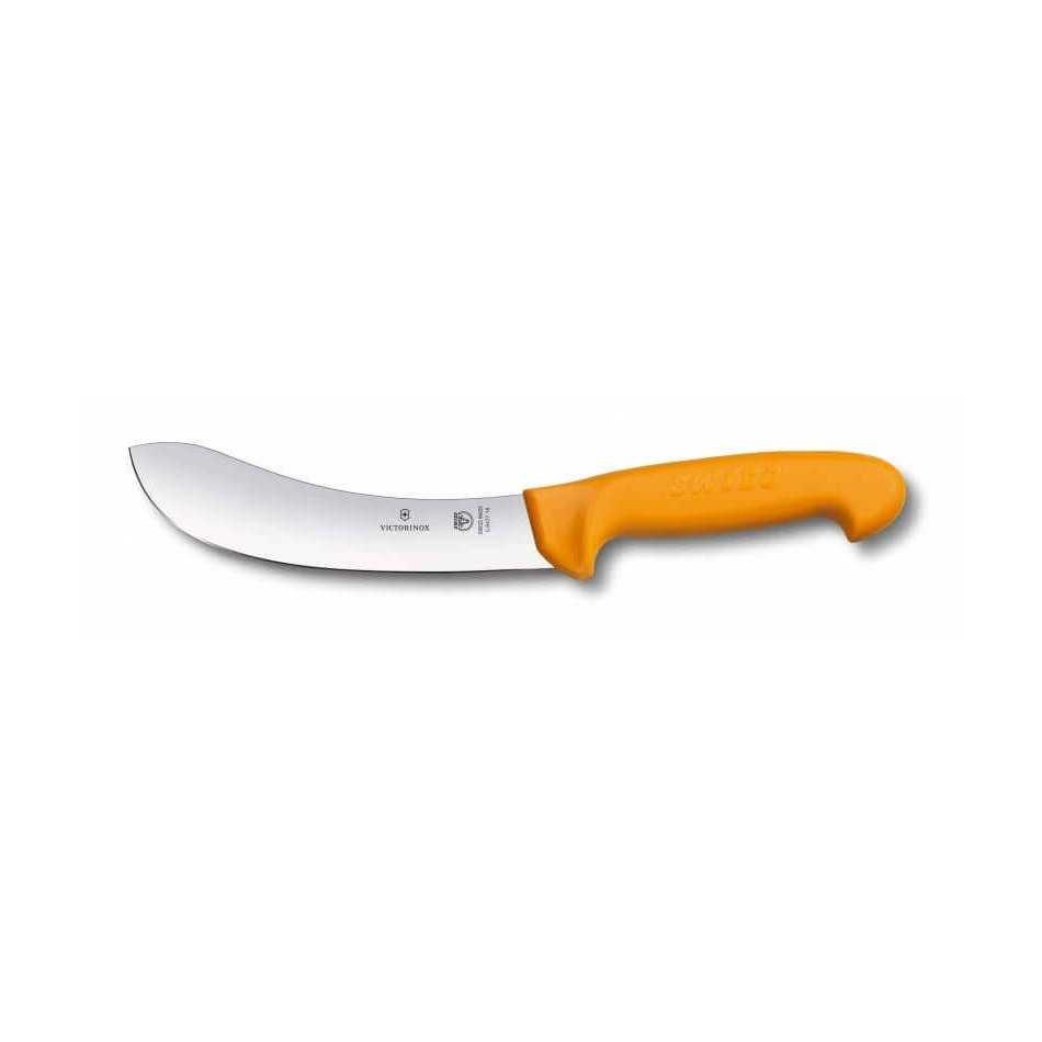 Victorinox Swibo nylkyveitsi - nylkemiseen suunniteltu veitsi, jossa on 18 cm terä ja pitävä oranssi kahva, sopii ammattikäyttöön.