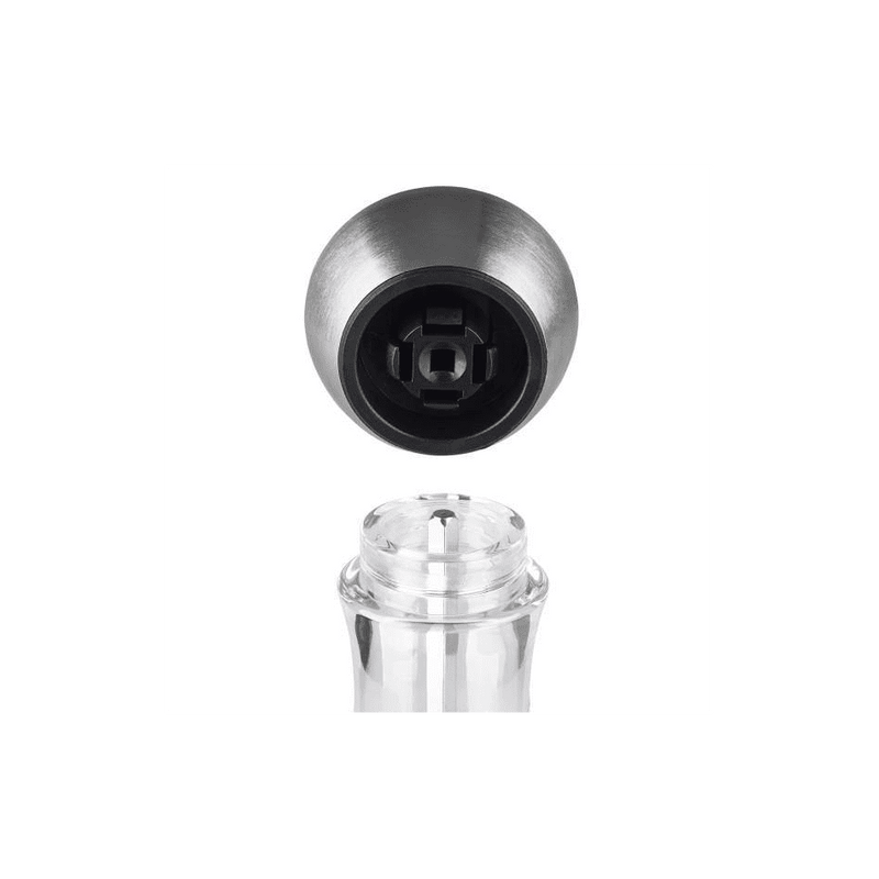 Cole & Mason suolamyllyn irrotettava kansi ja keramiikkamekanismi, helppo täyttää ja puhdistaa. Sopii keittiöön ja ruokapöytään.