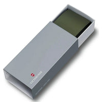 Victorinox Hunter Pro metsästysveitsen vihreä vyökotelo pakkauksessa, sopii täydellisesti retkeilyyn ja metsästykseen.