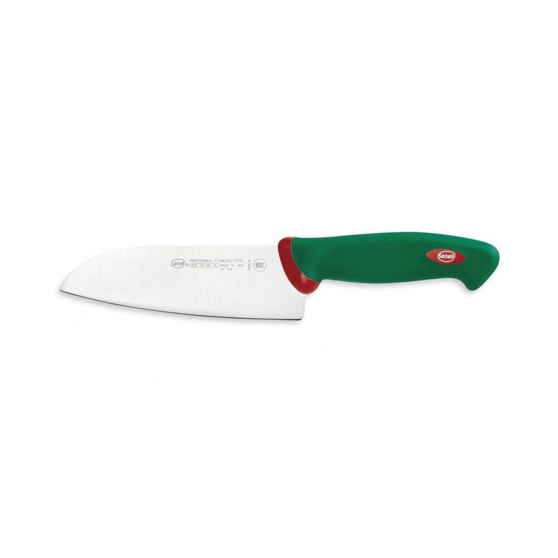 Sanelli Santoku veitset, 16 cm terä ja ergonominen kahva. Kestävä ja helposti teroitettava kokkiveitsi kotikäyttöön.