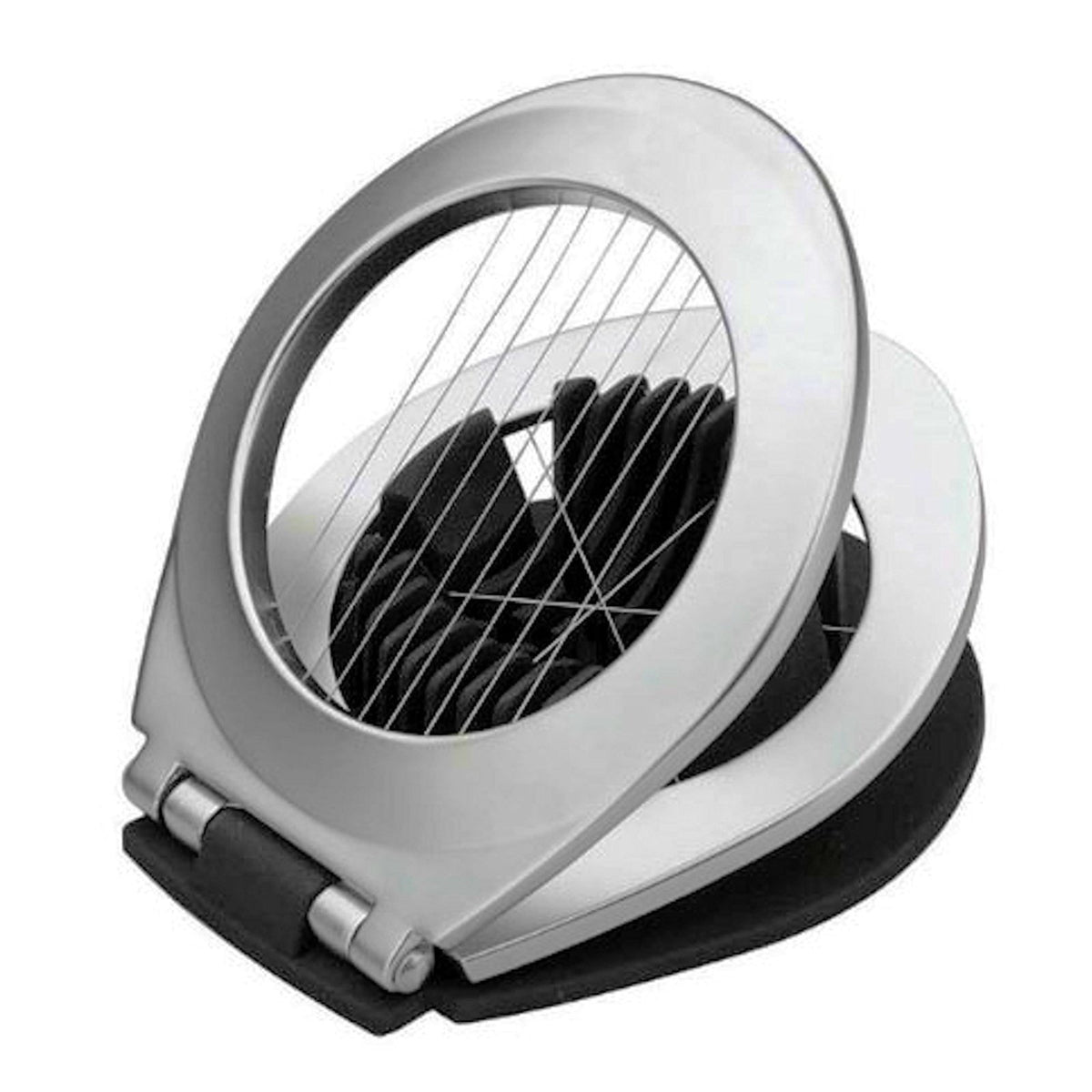 Kananmunanleikkuri Lohkoja - Lacor, kompakti 10x7 cm keittiöväline metallilangalla. Soveltuu täydellisesti kananmunien viipalointiin ja lohkomiseen.