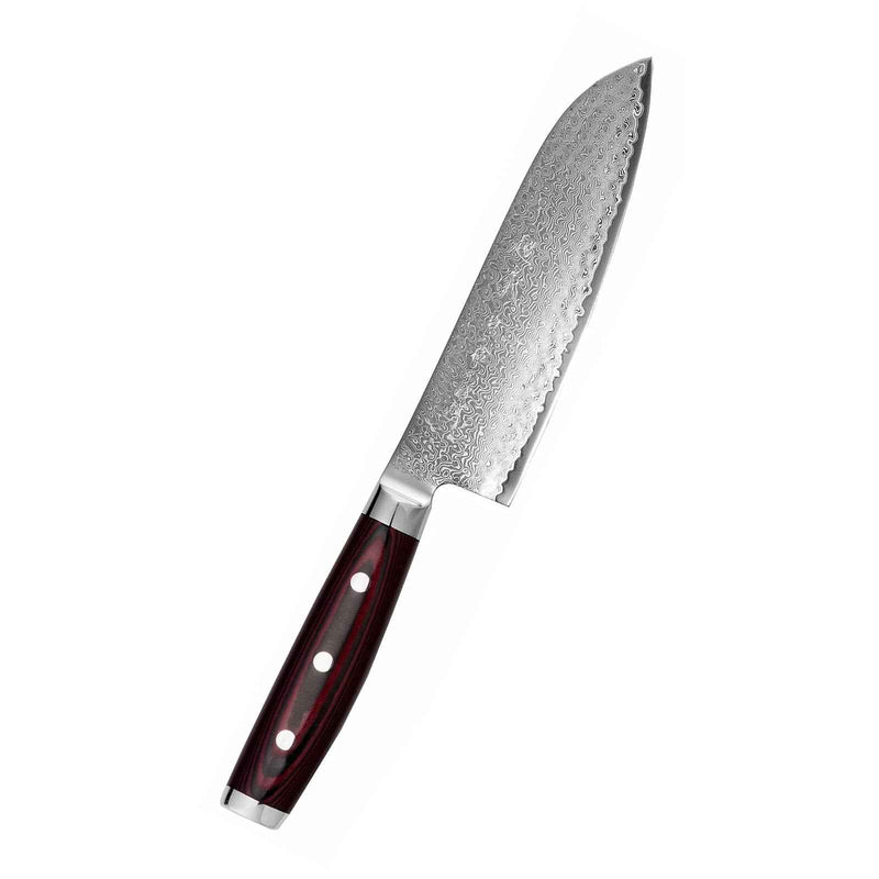 Yaxell Super Gou Santoku - Laadukas Japanilainen Veitsi, 161-kerroksinen terä ja ergonominen kahva, Santoku veitset keittiökäyttöön