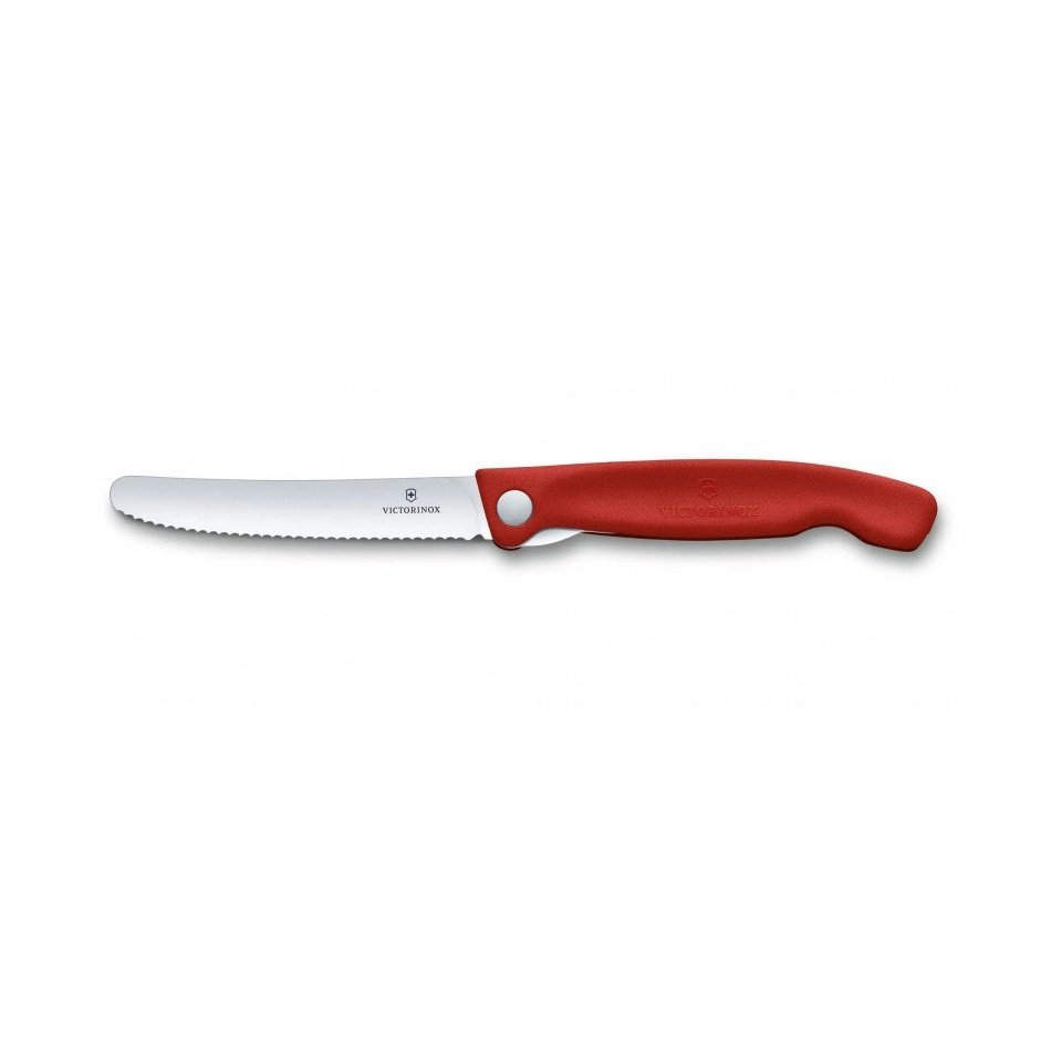 Victorinox Swiss Classic Taittuva Eväsveitsi retkelle tai keittiöön, punainen