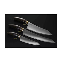 Suncraft Elegancia Siivutusveitsi 25 cm - Kolmen japanilaisen keittiöveitsen sarja, joissa kaikissa on ergonominen kahva ja tarkka terä.