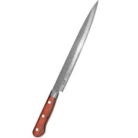 Suncraft Senzo siivutusveitsi, 24 cm, Damascus-terä, pakkapuu kahva, japanilainen laatu.