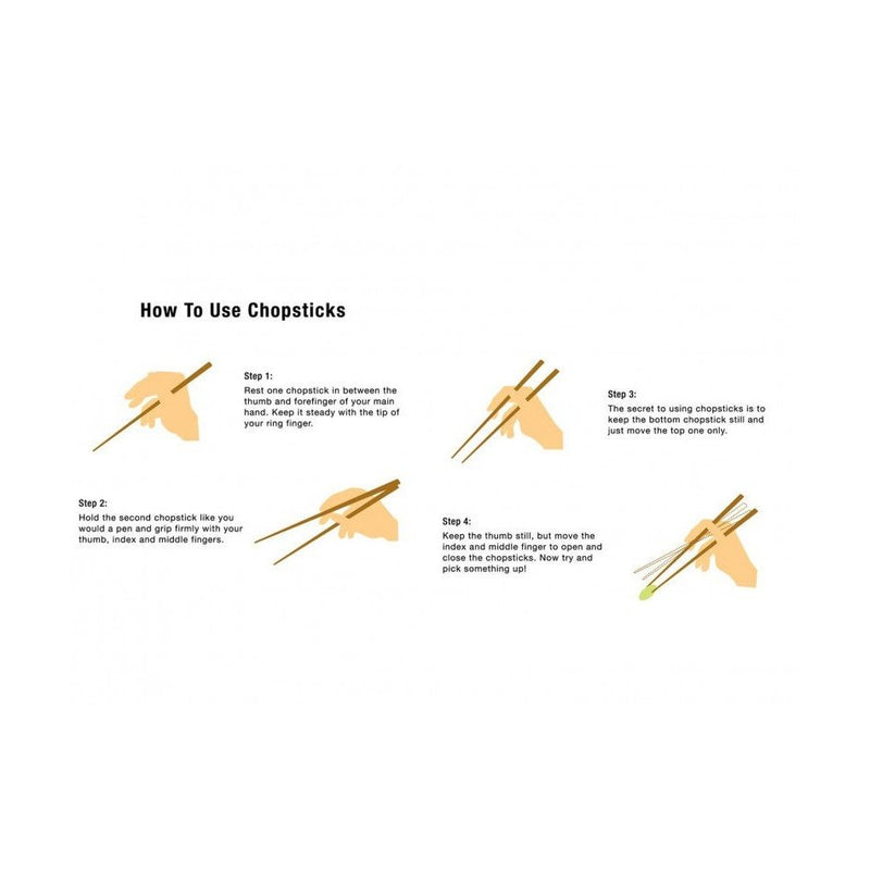 Ken Hom Syömäpuikot bambua 4 paria lahjap.