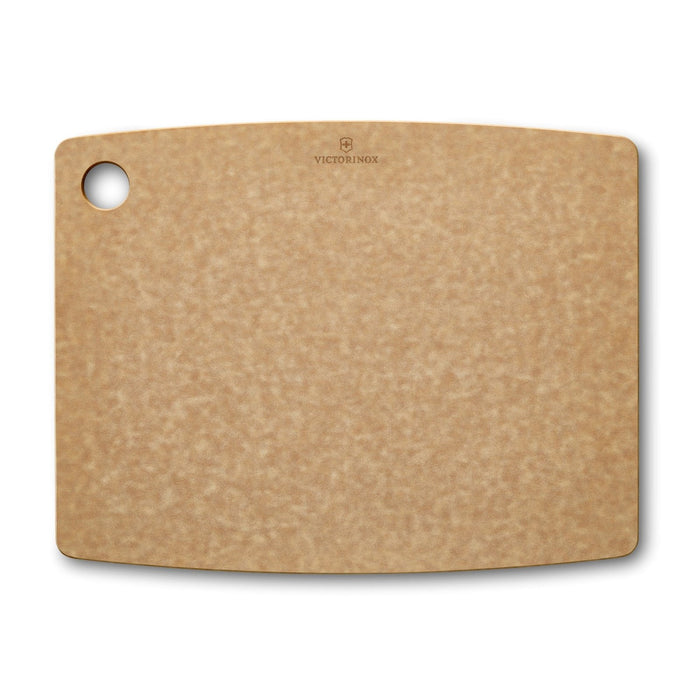 Victorinox Leikkuulauta 37x28 cm ruskea, kestävä puukuituinen leikkuulauta keittiöön. Hellä veitsille ja kuumuutta kestävä jopa 175 °C asti.
