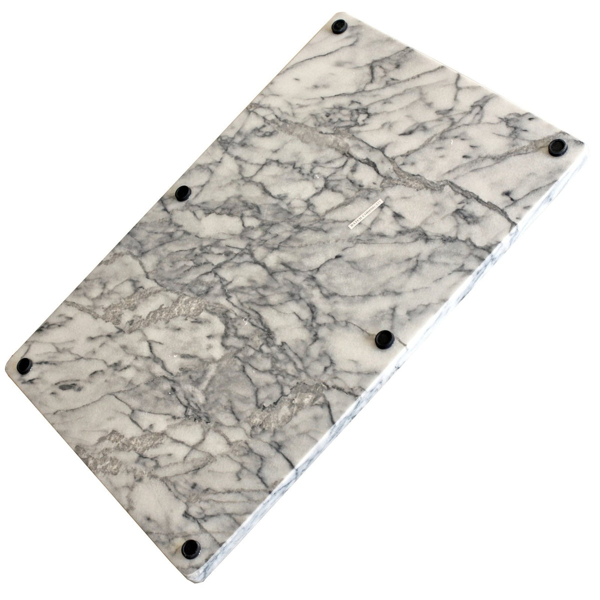 Judge Marmorialusta - Marmorinen leivonta-alusta 46x30cm, pohjassa liukuesteet vakaata käyttöä varten, ei leikkuulaudaksi.