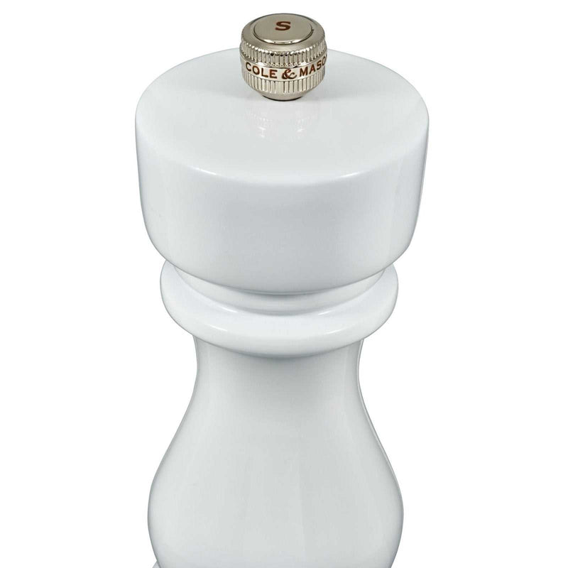 Valkoinen suolamylly ylhäältä, London White Glos