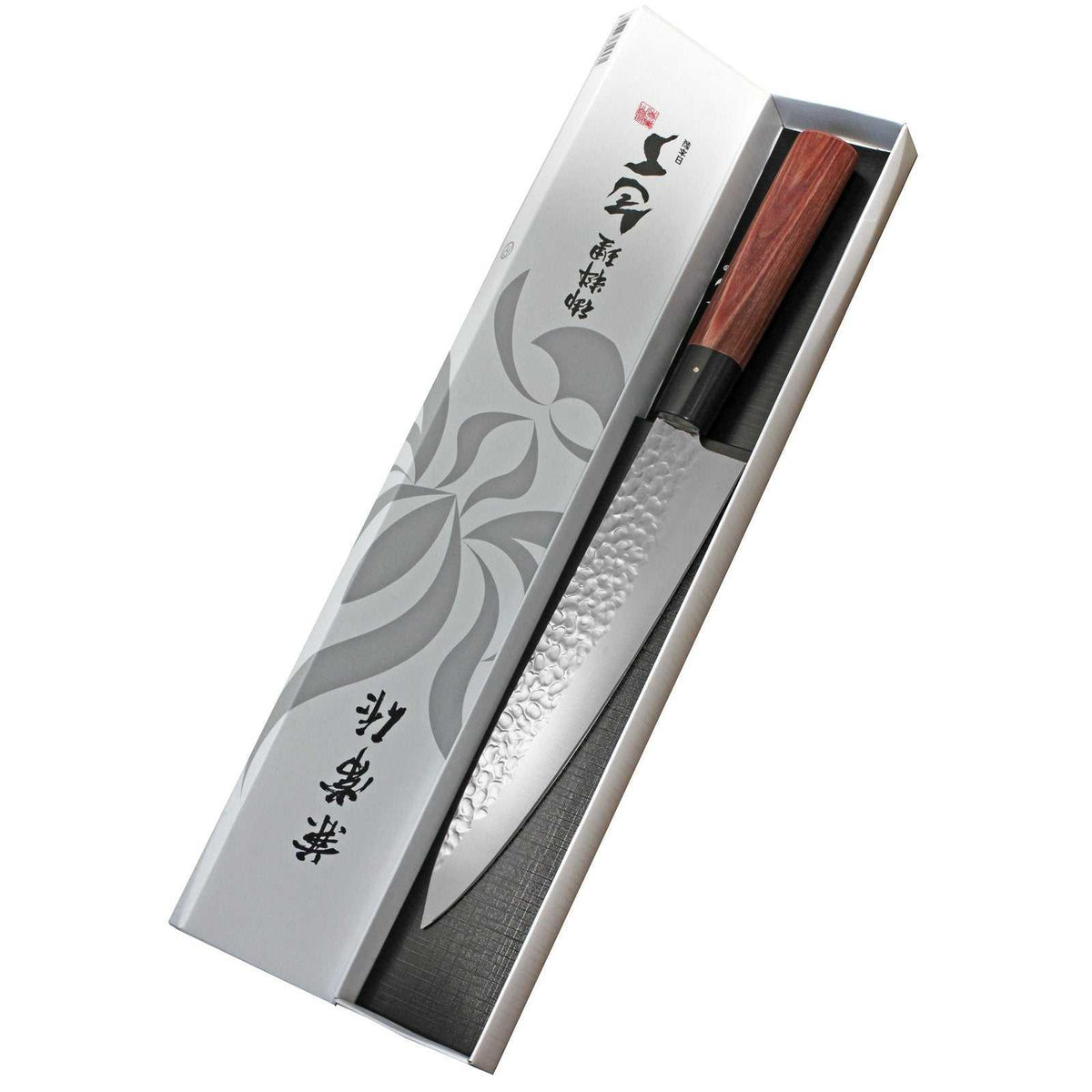 Kanetsune Seki Kokkiveitsi 21 cm lahjapakkauksessa, taottu terä ja koristeellinen laatikko, erinomainen lahja keittiömestareille.